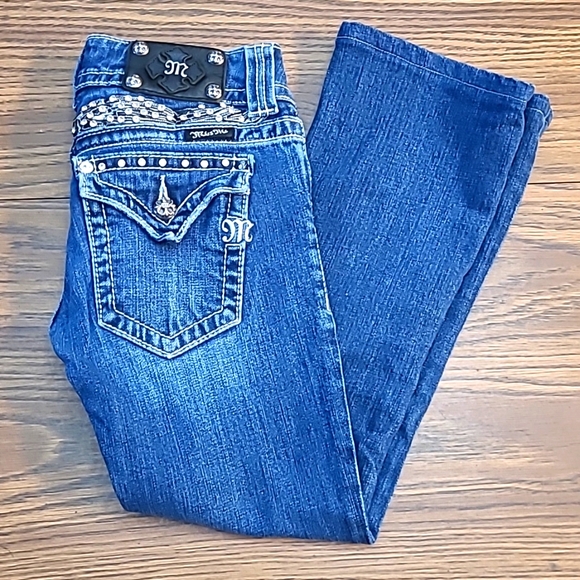 Miss Me Denim - WOW Miss Me Jeans Amazing Details Size 26 Bootcut ♥♥♥